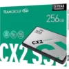 بسته‌بندی حافظه SSD اینترنال 256 گیگابایت Team Group CX2