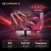 نمای نزدیک از صفحه نمایش مانیتور ال جی 24MR400-B با نرخ 100 هرتز